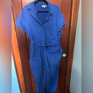Royal Blue Belted Jumpsuit